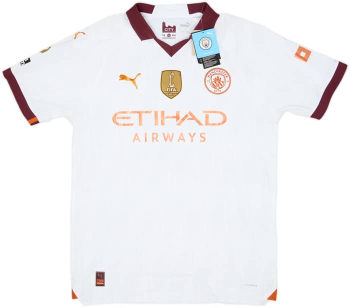 2023-24 Manchester City Authentic Away Shirt Haaland #9 (XL)