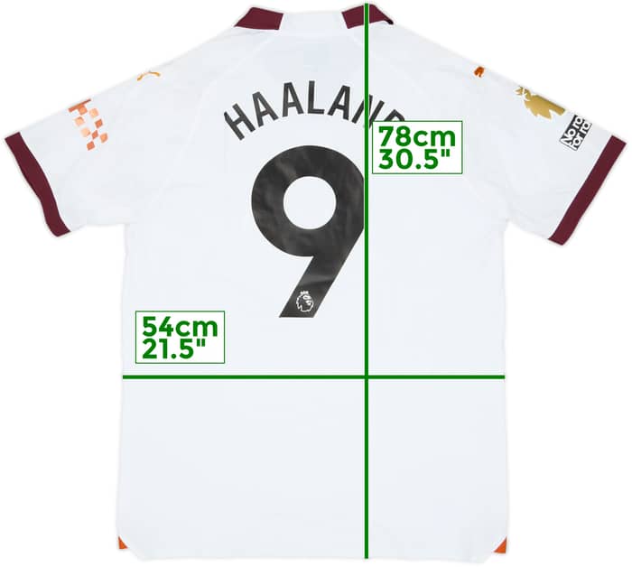 2023-24 Manchester City Authentic Away Shirt Haaland #9 (XL)