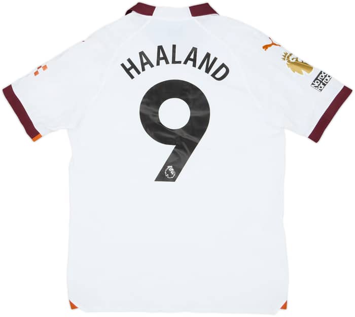 2023-24 Manchester City Authentic Away Shirt Haaland #9 (M)