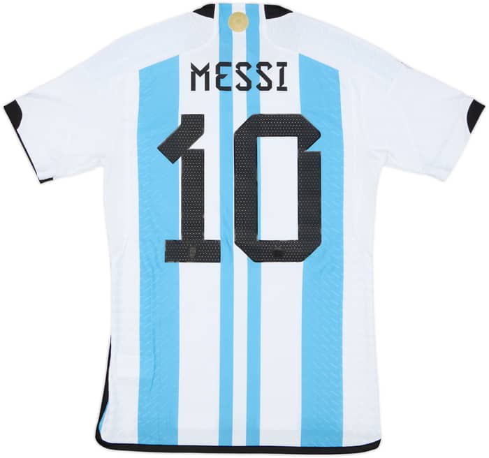 2022-23 Argentina Authentic Home 'vs France' Shirt Messi #10 (S)