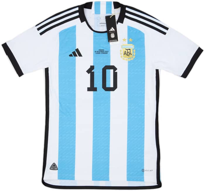 2022-23 Argentina Authentic Home 'vs France' Shirt Messi #10 (S)