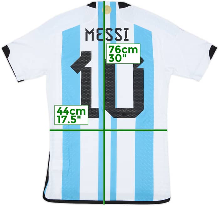 2022-23 Argentina Authentic Home 'vs France' Shirt Messi #10 (S)