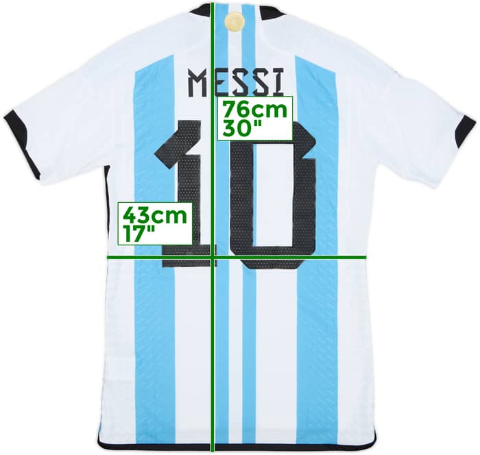 2022-23 Argentina Authentic Home Shirt Messi #10 (S)