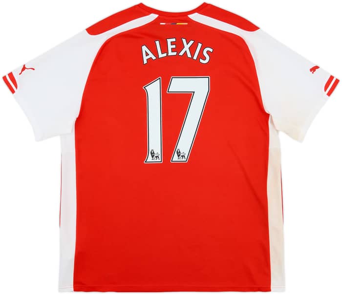 2014-15 Arsenal Home Shirt Alexis #17 - 5/10 - (XL)