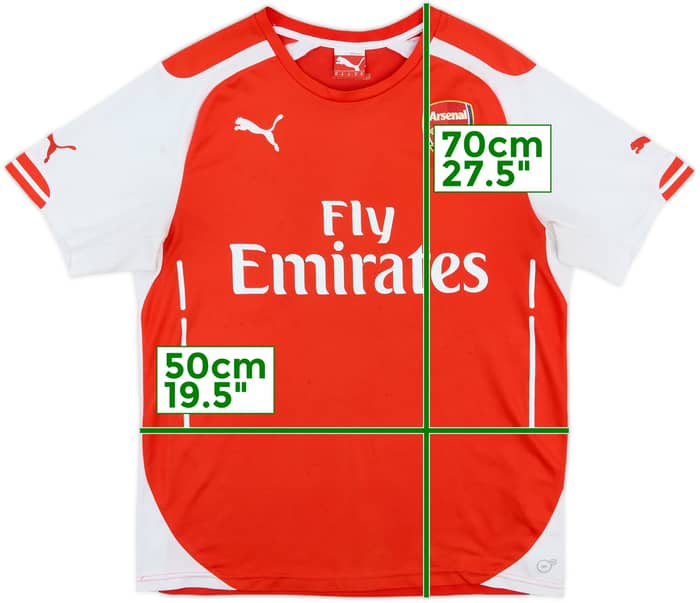 2014-15 Arsenal Home Shirt - 5/10 - (M)