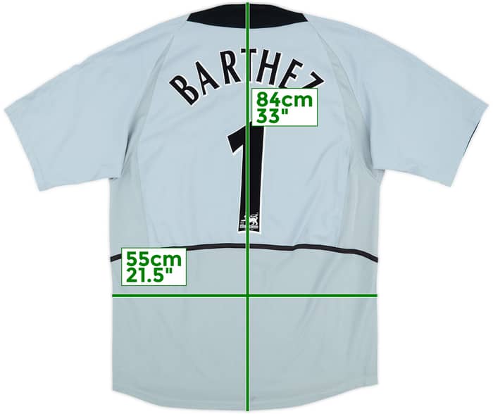 2002-04 Manchester United S/S GK Shirt Barthez #1 - 8/10 - (L)