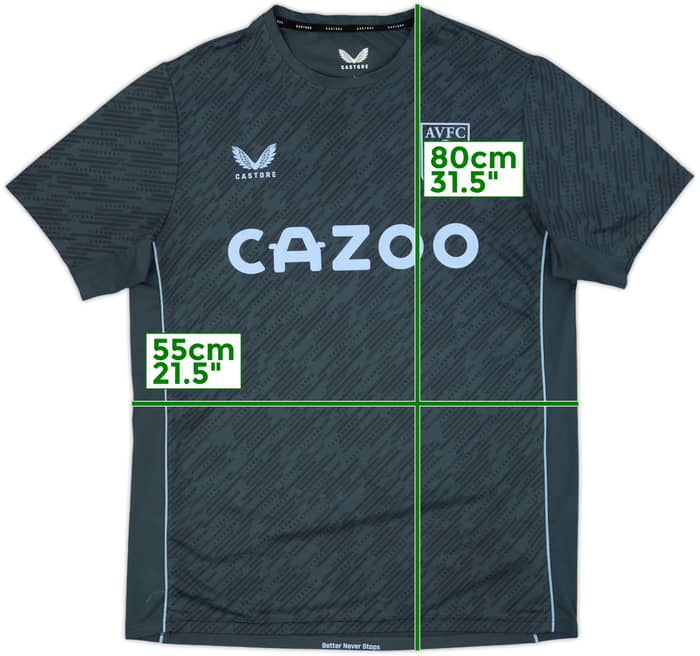 2022-23 Aston Villa Castore Training Shirt - 10/10 - (L)