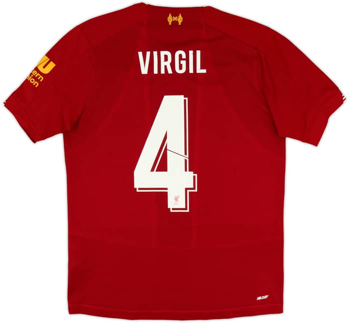 2019-20 Liverpool Home Shirt Virgil #4 - 10/10 - (S)