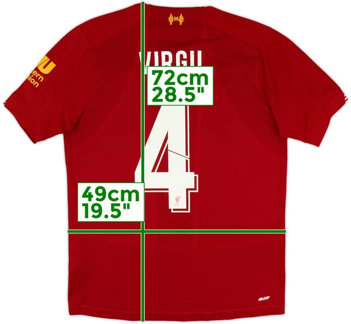2019-20 Liverpool Home Shirt Virgil #4 - 10/10 - (S)