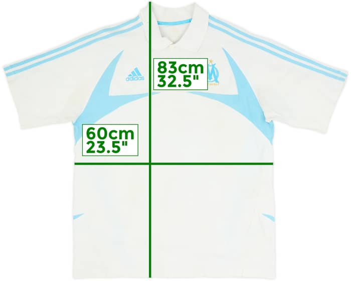 2007-08 Olympique Marsille adidas Polo Shirt - 6/10 - (L)