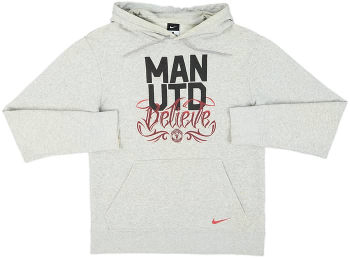 2011-12 Manchester United Nike Hooded Sweat Top - 7/10 - (S)