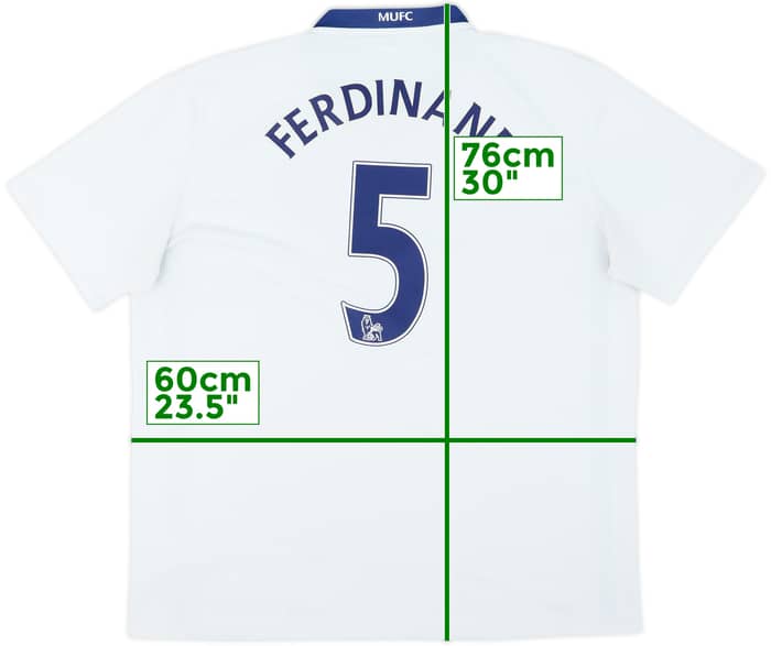 2008-10 Manchester United Away Shirt Ferdinand #5 - 4/10 - (XL)