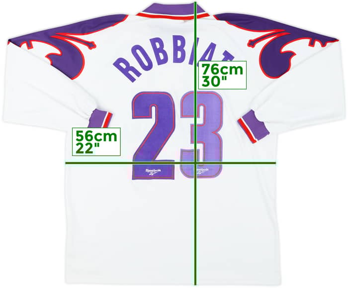 1995-96 Fiorentina Away L/S Shirt Robbiati #23 - 8/10 - (XL)