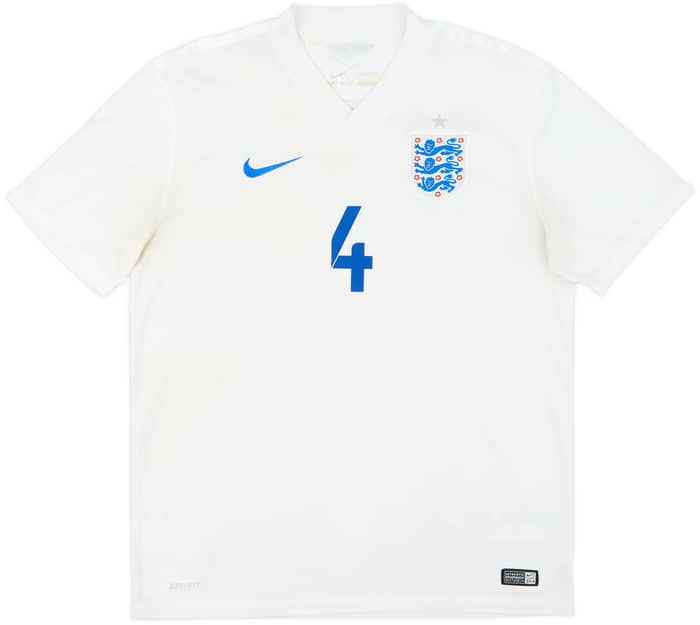 2014-15 England Home Shirt Gerrard #4 - 5/10 - (L)