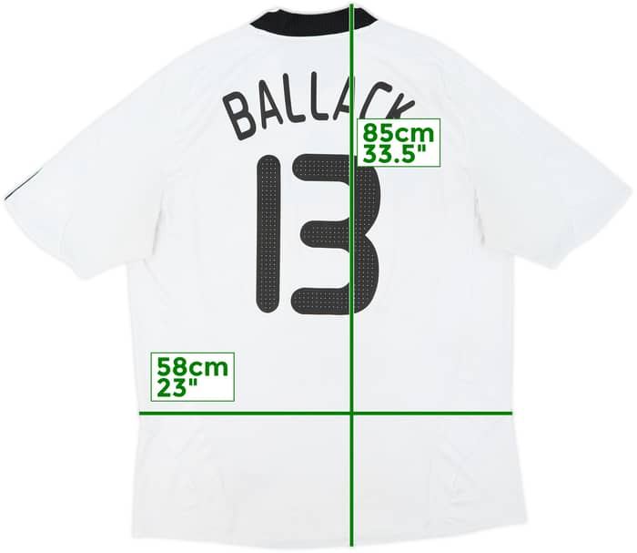2008-09 Germany Home Shirt Ballack #13 - 4/10 - (XL)