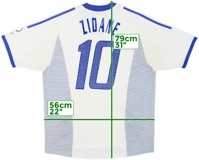 2002-04 France Away Shirt Zidane #10 - 4/10 - (XL)
