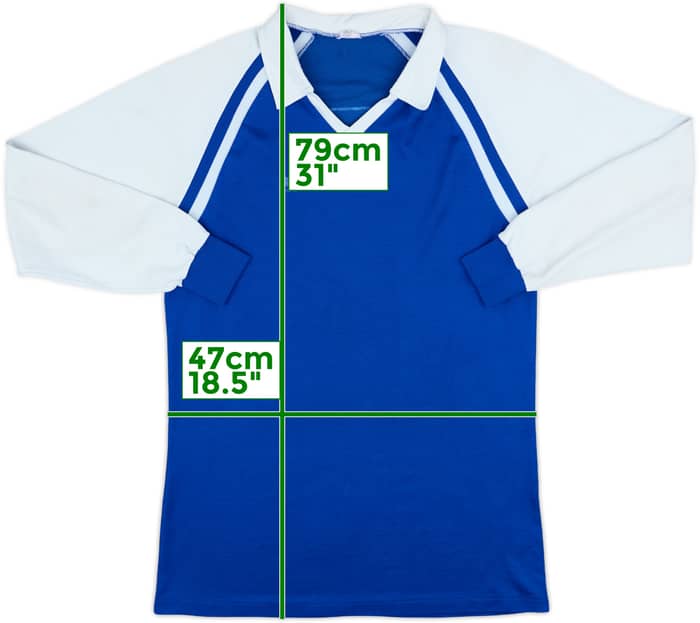 1980s Erima Template L/S Shirt #8 - 6/10 - (L)