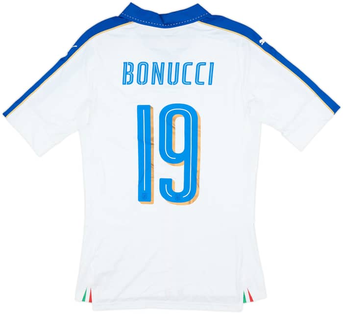 2016-17 Italy Player Issue (ACTV Fit) Away Shirt Bonucci #19 (L)