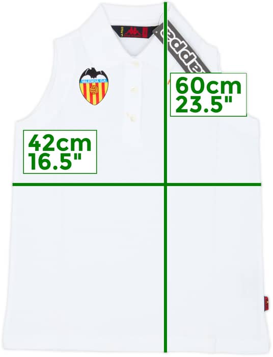 2009-10 Valencia Kappa Sleeveless Polo Shirt (Women's S)