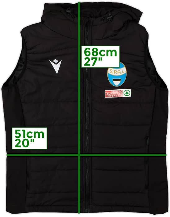 2020-21 SPAL Macron Padded Gilet - 10/10 - (S)