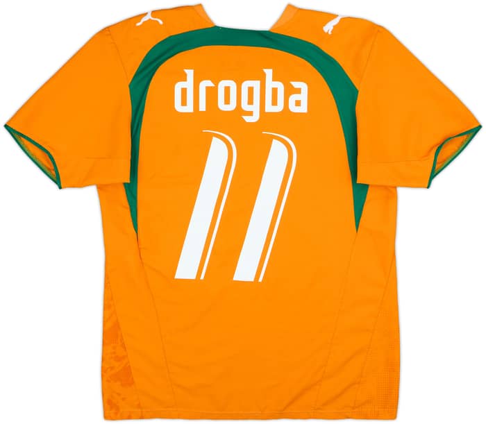 2006-07 Ivory Coast Home Shirt Drogba #11 - 8/10 - (S)