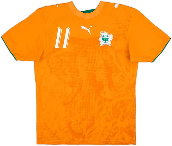 2006-07 Ivory Coast Home Shirt Drogba #11 - 8/10 - (S)