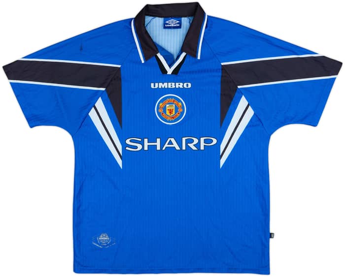 1996-98 Manchester United Third Shirt Cantona #7 - 6/10 - (XL)