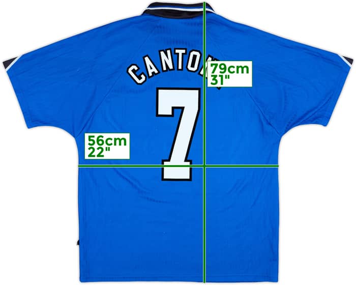1996-98 Manchester United Third Shirt Cantona #7 - 6/10 - (XL)