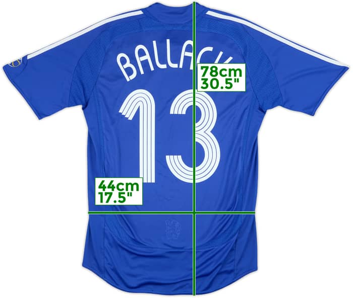 2006-08 Chelsea Home Shirt Ballack #13 - 8/10 - (M)