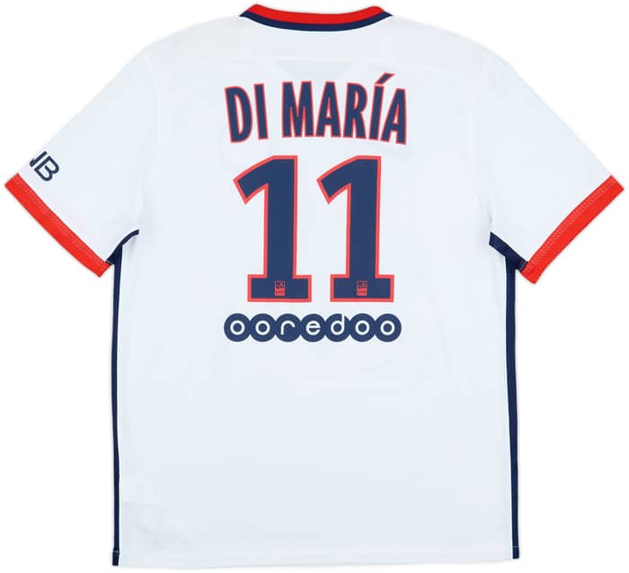 2015-16 Paris Saint-Germain Away Shirt Di Maria #11 - 6/10 - (L)
