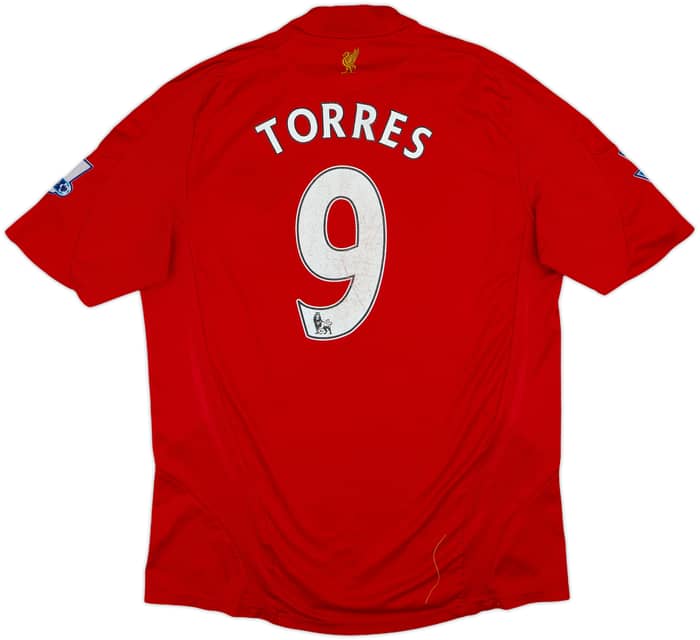 2008-10 Liverpool Home Shirt Torres #9 - 6/10 - (L)