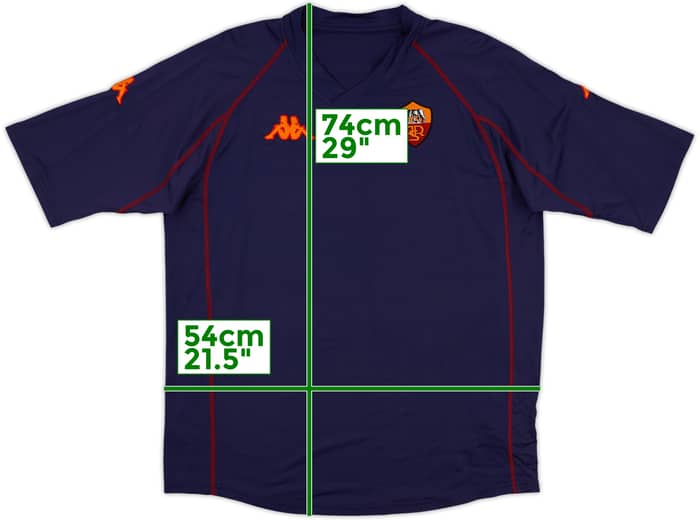 2002-03 Roma Kappa Training Shirt - 6/10 - (XXL)