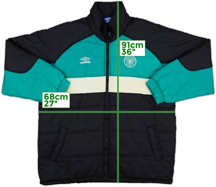 1999-00 Celtic Umbro Padded Bench Coat - 7/10 - (L)