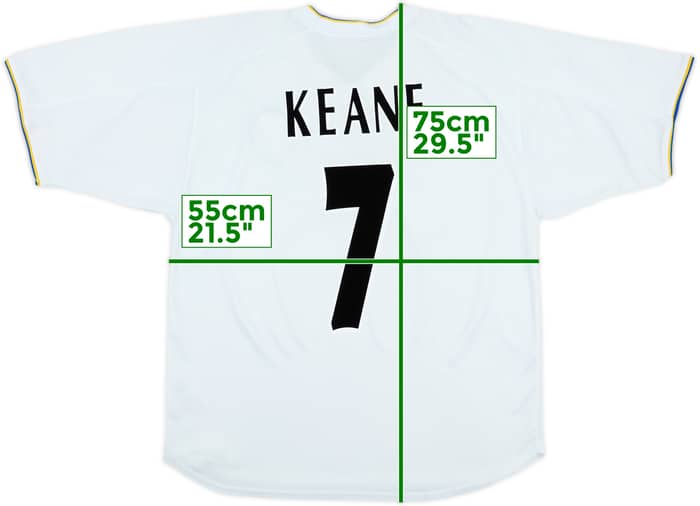 2000-02 Leeds United Home Shirt Keane #7 - 6/10 - (L)