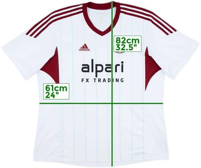 2013-14 West Ham Away Shirt - 5/10 - (XXL)