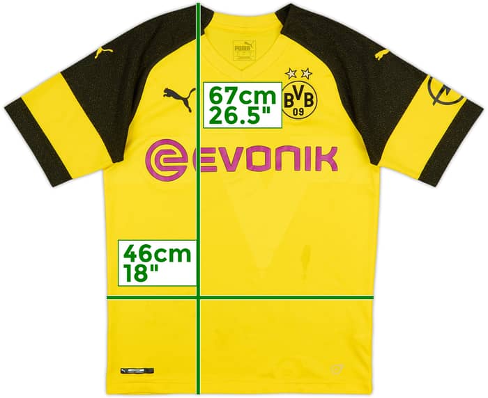 2018-19 Borussia Dortmund Home Shirt - 5/10 - (S)