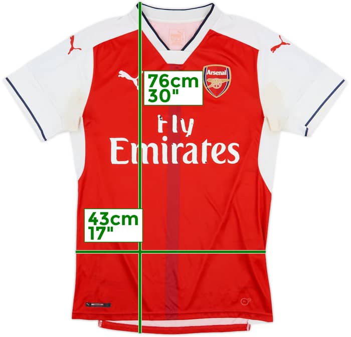 2016-17 Arsenal Home Shirt - 4/10 - (S)