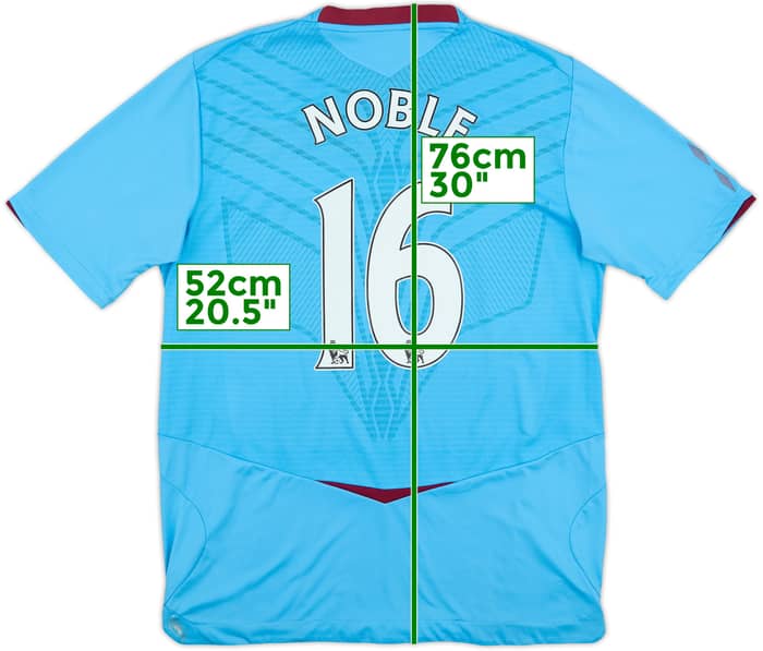 2008-09 West Ham Away Shirt Noble #16 - 4/10 - (L)