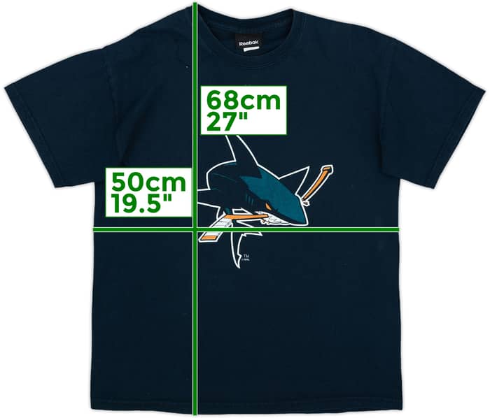 2008-11 San Jose Sharks Boyle #22 Reebok Tee - 5/10 - (S)