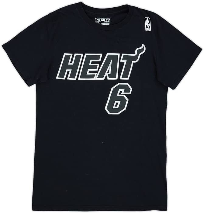 2011-12 Miami Heat James #6 adidas Tee - 6/10 - (S)