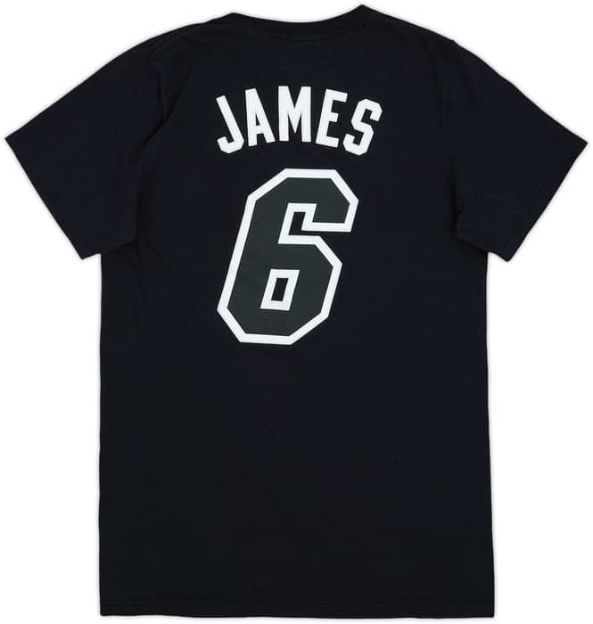 2011-12 Miami Heat James #6 adidas Tee - 6/10 - (S)