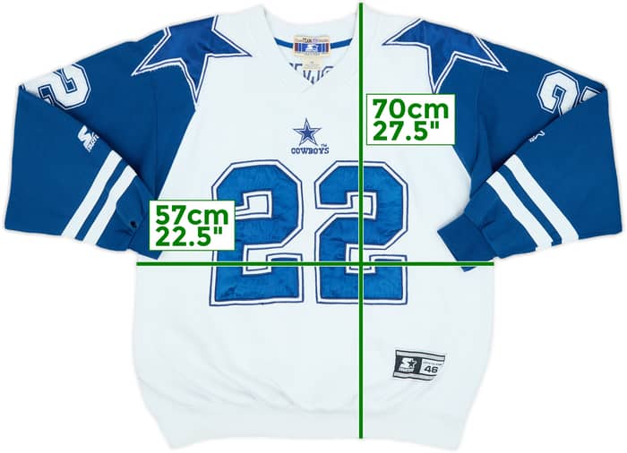 1995 Dallas Cowboys E.Smith #22 Starter Sweat Top - 5/10 - (M)