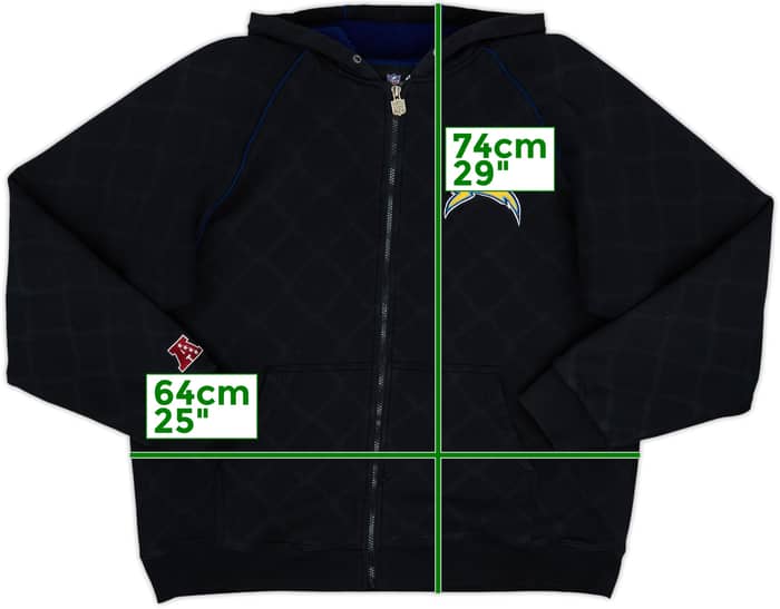 2010-16 San Diego Chargers NFL Hooded Sweat Top - 5/10 - (XL)