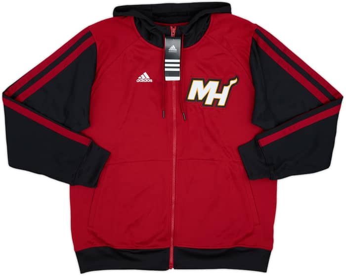 2013-14 Miami Heat adidas Full-Zip Hooded Sweat Top (L)