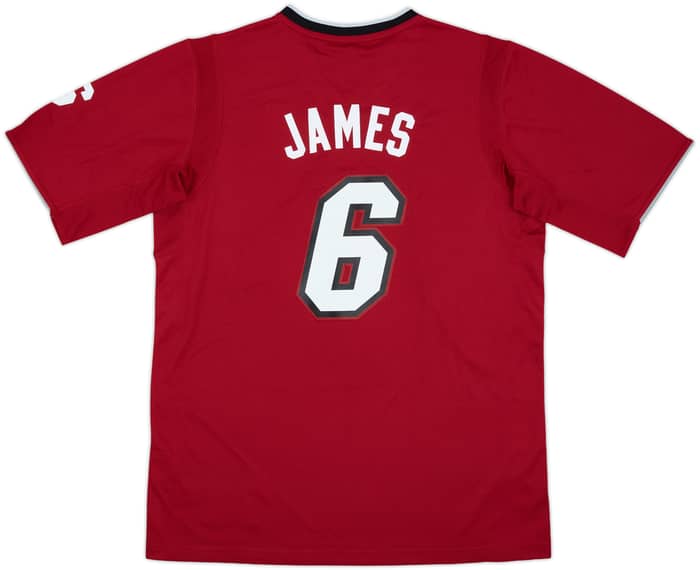 2013 Miami Heat James #6 adidas Swingman Christmas Day Jersey (L)