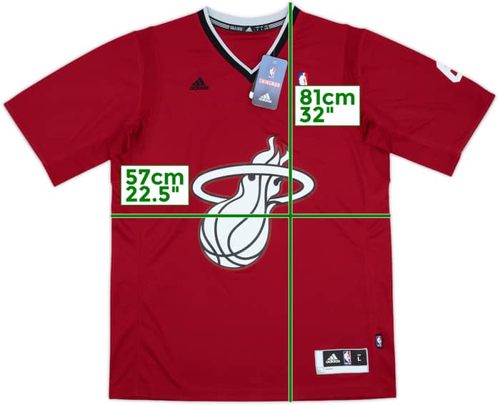 2013 Miami Heat James #6 adidas Swingman Christmas Day Jersey (L)