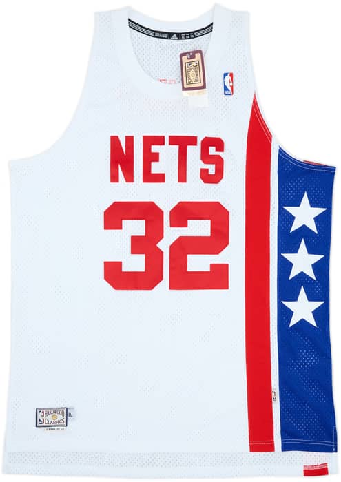 1974-75 New York Nets Erving #32 adidas Hardwood Classics Swingman Home Jersey (XL)