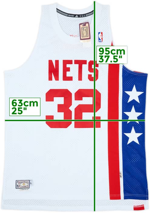 1974-75 New York Nets Erving #32 adidas Hardwood Classics Swingman Home Jersey (XL)