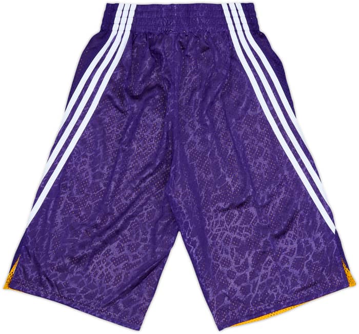 2013-14 LA Lakers adidas Reversible Training Shorts (S)