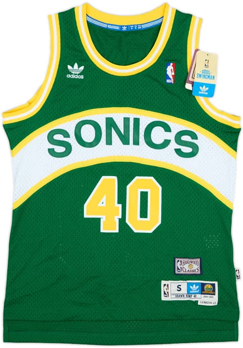 1989-90 Seattle SuperSonics Kemp #40 adidas Hardwood Classics Swingman Away Jersey (S)
